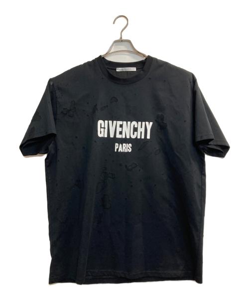 GIVENCHY（ジバンシィ）GIVENCHY (ジバンシィ) デストロイ加工T-SHIRTS ブラック サイズ:ＸＬの古着・服飾アイテム