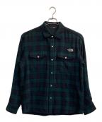 THE NORTH FACEザ ノース フェイス）の古着「Brushwood Wool L/S Shirt」｜グリーン