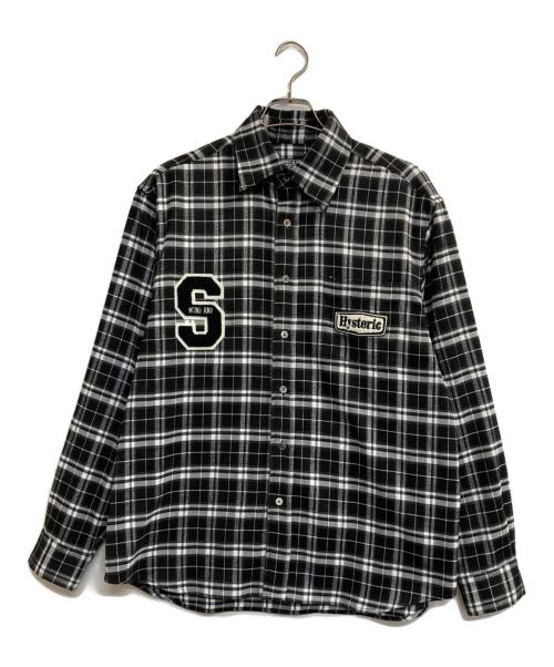 Hysteric Glamour（ヒステリックグラマー）Hysteric Glamour (ヒステリックグラマー) WIND AND SEA (ウィンダンシー) Check Shirt ブラック サイズ:Ｌの古着・服飾アイテム