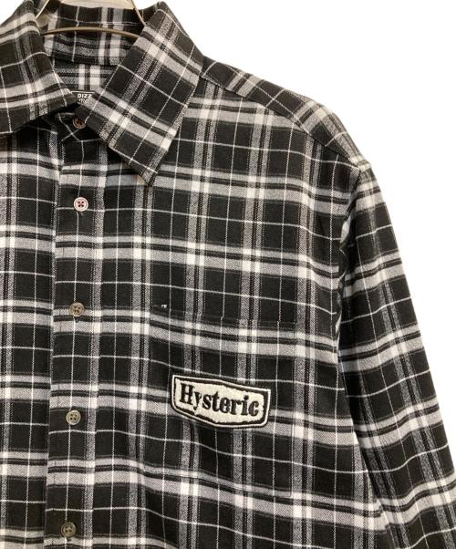 Hysteric Glamour（ヒステリックグラマー）Hysteric Glamour (ヒステリックグラマー) WIND AND SEA (ウィンダンシー) Check Shirt ブラック サイズ:Ｌの古着・服飾アイテム