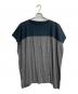MM6 Maison Margiela（エムエムシックスメゾンマルジェラ）の古着「ショートスリーブワイドカットソー」｜ブラック×グレー