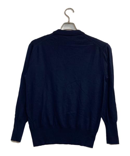 Spick and Span（スピック＆スパン）Spick and Span (スピック＆スパン) 18G クルーネックプルオーバー ネイビー サイズ:記載なし(実寸サイズ参考)の古着・服飾アイテム