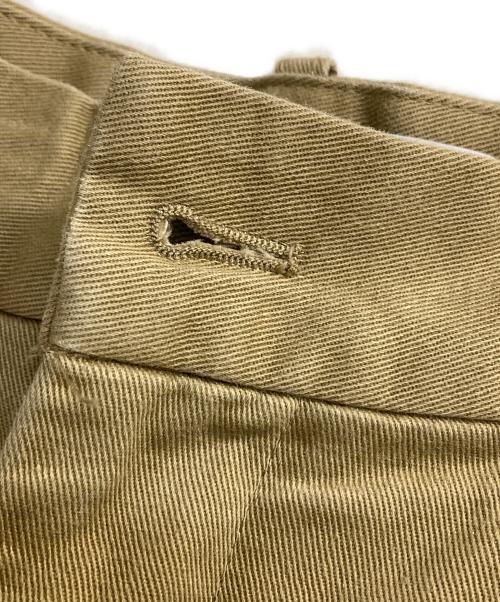 maison kitsune（メゾンキツネ）maison kitsune (メゾンキツネ) Relaxed Pleated Pants ベージュ サイズ:40の古着・服飾アイテム