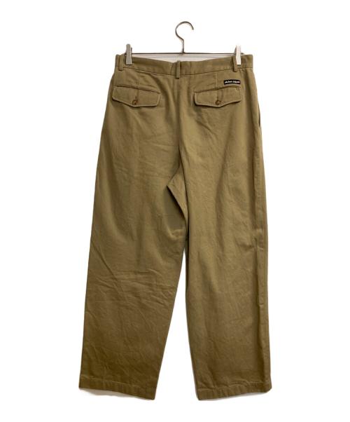 maison kitsune（メゾンキツネ）maison kitsune (メゾンキツネ) Relaxed Pleated Pants ベージュ サイズ:40の古着・服飾アイテム