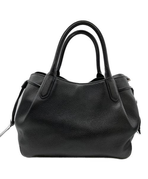 Kate Spade（ケイトスペード）Kate Spade (ケイトスペード) レザー2WAYショルダーバッグ ブラックの古着・服飾アイテム