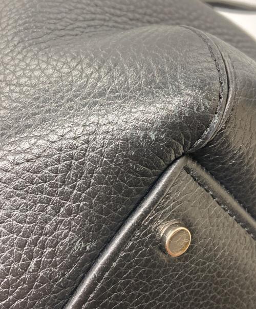 Kate Spade（ケイトスペード）Kate Spade (ケイトスペード) レザー2WAYショルダーバッグ ブラックの古着・服飾アイテム