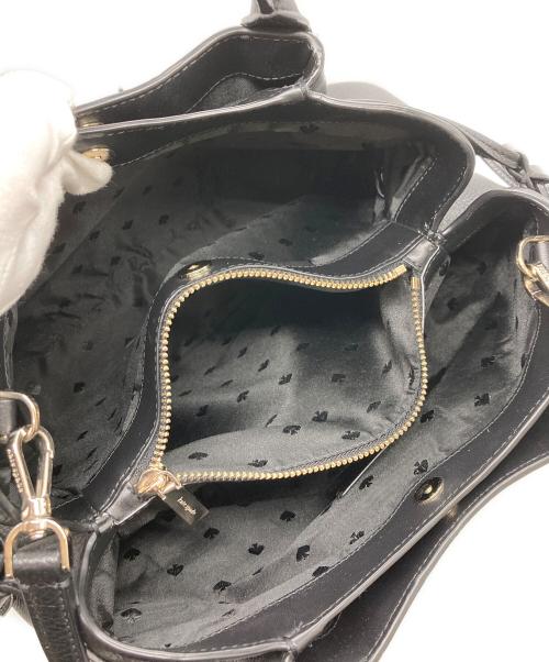 Kate Spade（ケイトスペード）Kate Spade (ケイトスペード) レザー2WAYショルダーバッグ ブラックの古着・服飾アイテム