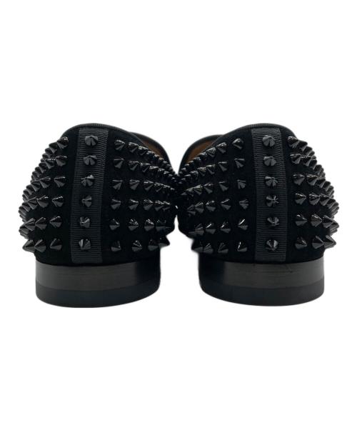 Christian Louboutin（クリスチャン・ルブタン）Christian Louboutin (クリスチャン・ルブタン) スパイクスタッズタッセルローファー ブラック サイズ:40の古着・服飾アイテム