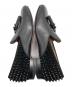 中古・古着 Christian Louboutin (クリスチャン・ルブタン) スパイクスタッズタッセルローファー ブラック サイズ:40：18000円