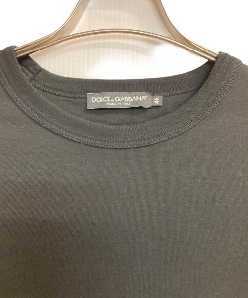 DOLCE & GABBANA（ドルチェ＆ガッバーナ）DOLCE & GABBANA (ドルチェ＆ガッバーナ) ネックタグT-SHIRTS ブラック サイズ:46の古着・服飾アイテム