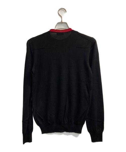 DIOR HOMME（ディオール オム）DIOR HOMME (ディオール オム) Bee刺繍クルーネックニット ブラック サイズ:ＸＳの古着・服飾アイテム