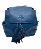 TORY BURCHトリーバーチ）の古着「レザーミニリュック」｜ブルー