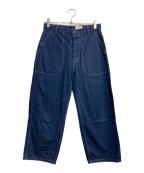 quitanキタン）の古着「US NAVY TROUSERSーEKOTEX®︎ DENIM」｜インディゴ