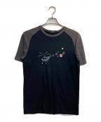 BURBERRY BLACK LABELバーバリーブラックレーベル）の古着「ラグランTシャツ」｜ブラック