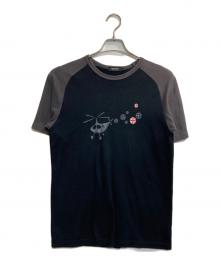 BURBERRY BLACK LABEL（バーバリーブラックレーベル）の古着「ラグランTシャツ」｜ブラック