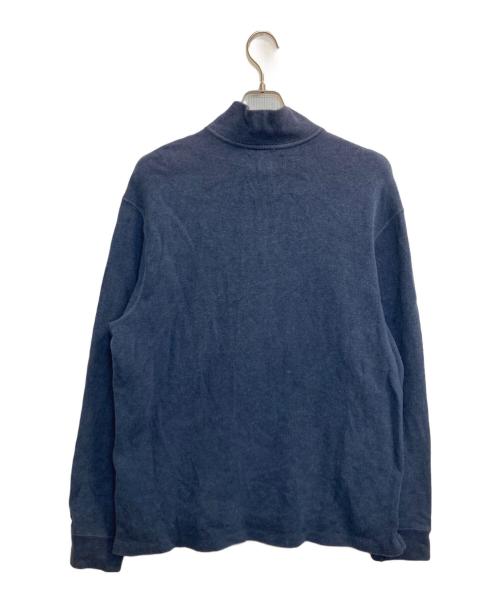 POLO RALPH LAUREN（ポロ・ラルフローレン）POLO RALPH LAUREN (ポロ・ラルフローレン) 90s ハーフジップニット ネイビー サイズ:XLの古着・服飾アイテム