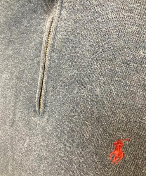 POLO RALPH LAUREN（ポロ・ラルフローレン）POLO RALPH LAUREN (ポロ・ラルフローレン) 90s ハーフジップニット ネイビー サイズ:XLの古着・服飾アイテム