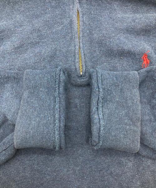 POLO RALPH LAUREN（ポロ・ラルフローレン）POLO RALPH LAUREN (ポロ・ラルフローレン) 90s ハーフジップニット ネイビー サイズ:XLの古着・服飾アイテム