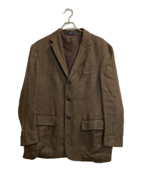 POLO RALPH LAUREN（ポロ・ラルフローレン）POLO RALPH LAUREN (ポロ・ラルフローレン) Linen HB 3B Tailored Jacket ブラウン サイズ:42の古着・服飾アイテム