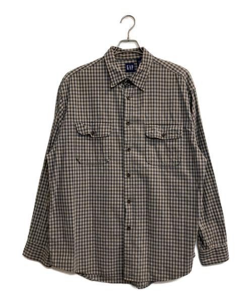 GAP（ギャップ）GAP (ギャップ) 90s check shirts ベージュ サイズ:Lの古着・服飾アイテム