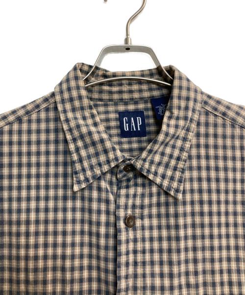 GAP（ギャップ）GAP (ギャップ) 90s check shirts ベージュ サイズ:Lの古着・服飾アイテム