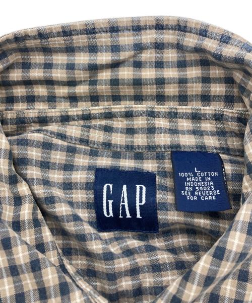 GAP（ギャップ）GAP (ギャップ) 90s check shirts ベージュ サイズ:Lの古着・服飾アイテム