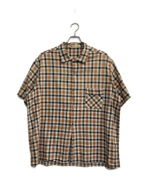 ELTVA（エルトバ）ELTVA (エルトバ) チェックS/S シャツ ベージュ サイズ:7の古着・服飾アイテム