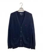POLO RALPH LAURENポロ・ラルフローレン）の古着「90s cotton knit cardigan」｜ネイビー