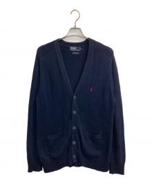POLO RALPH LAUREN（ポロ・ラルフローレン）の古着「90s cotton knit cardigan」｜ネイビー
