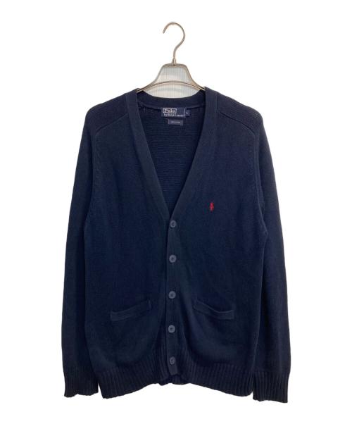 POLO RALPH LAUREN（ポロ・ラルフローレン）POLO RALPH LAUREN (ポロ・ラルフローレン) 90s cotton knit cardigan ネイビー サイズ:Ⅼの古着・服飾アイテム