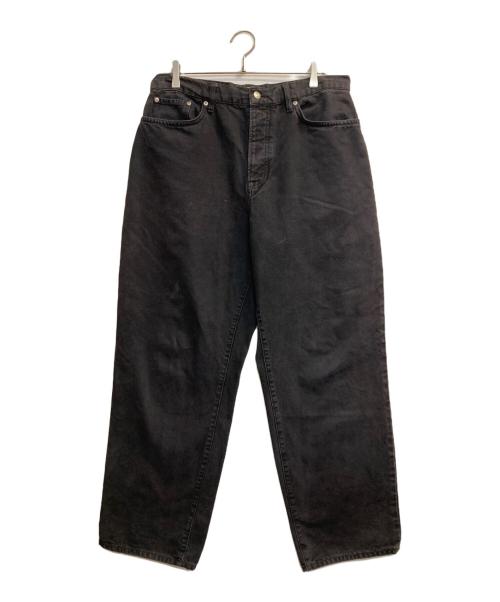 stussy（ステューシー）stussy (ステューシー) Washed Canvas Big OL ワイドキャンバスデニム ブラック サイズ:W32の古着・服飾アイテム