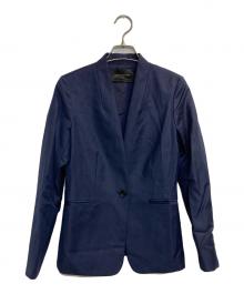 UNITED ARROWS TOKYO（ユナイテッドアローズトウキョウ）の古着「Vitale Barberis Canonico ノーラペルジャケット」｜ネイビー