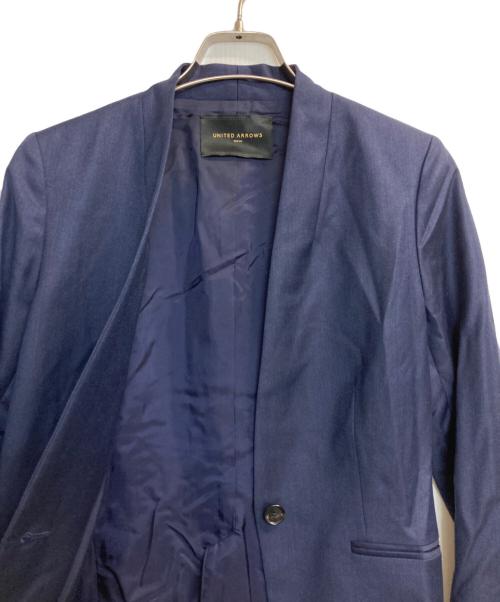 UNITED ARROWS TOKYO（ユナイテッドアローズトウキョウ）UNITED ARROWS TOKYO (ユナイテッドアローズトウキョウ) Vitale Barberis Canonico ノーラペルジャケット ネイビー サイズ:36の古着・服飾アイテム