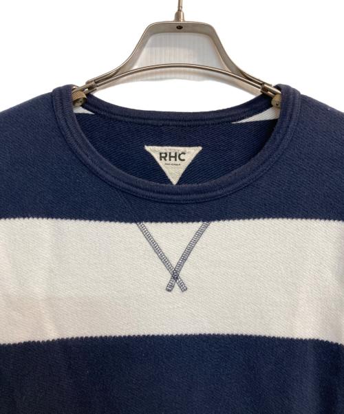 RHC Ron Herman（アールエイチシー ロンハーマン）RHC Ron Herman (アールエイチシー ロンハーマン) ボーダースウェット ネイビー サイズ:Mの古着・服飾アイテム