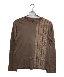 ck Calvin Klein（シーケーカルバンクライン）の古着「デザイン長袖Tシャツ」｜ブラウン