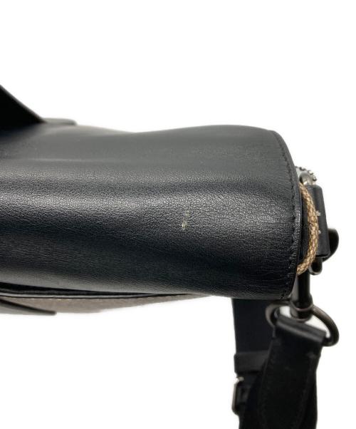 COACH（コーチ）COACH (コーチ) Hamilton Portfolio Brief In Signature Canvas/ハミルトンポートフォリオブリーフインシグネチャーキャンバス ブラック×ベージュの古着・服飾アイテム