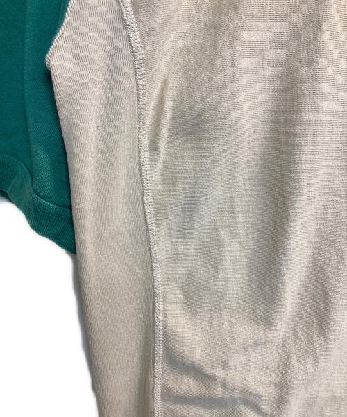 Champion REVERSE WEAVE（チャンピオン リバース ウィーブ）Champion REVERSE WEAVE (チャンピオン リバース ウィーブ) 半袖カットソー グリーン×ベージュ サイズ:Ｍの古着・服飾アイテム