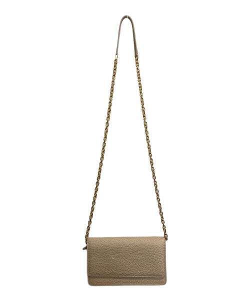 Maison Margiela（メゾンマルジェラ）Maison Margiela (メゾンマルジェラ) 4ステッチ チェーンウォレット ベージュの古着・服飾アイテム