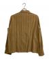 SEEALL (シーオール) cotton stripe shirts ブラウン サイズ:46：4000円