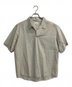 Phlannelフランネル）の古着「Gingham Check Skipper Shirt」｜ベージュ