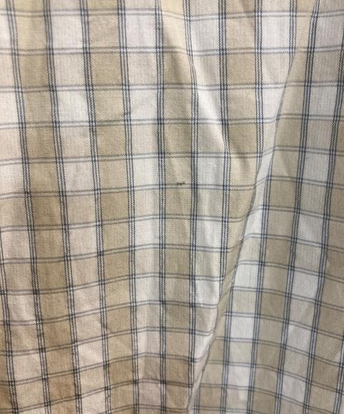 Phlannel（フランネル）Phlannel (フランネル) Gingham Check Skipper Shirt ベージュ サイズ:2の古着・服飾アイテム