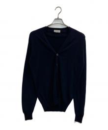 JOHN SMEDLEY（ジョンスメドレー）の古着「ニットカーディガン」｜ネイビー