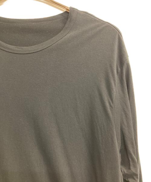 GROUND Y（グラウンドワイ）GROUND Y (グラウンドワイ) COTTON JERSEY JUMBO LONG SLEEVE T-SHIRT ブラック サイズ:3の古着・服飾アイテム