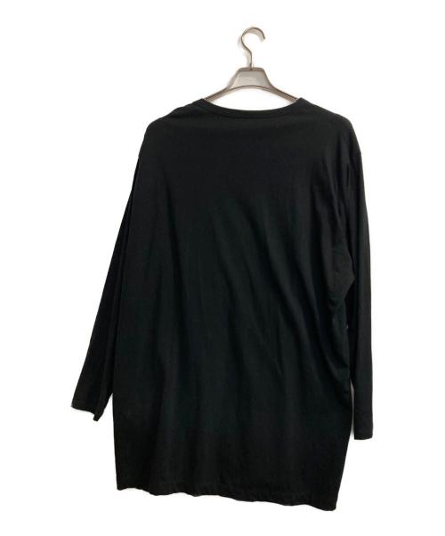 GROUND Y（グラウンドワイ）GROUND Y (グラウンドワイ) COTTON JERSEY JUMBO LONG SLEEVE T-SHIRT ブラック サイズ:3の古着・服飾アイテム
