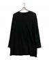 GROUND Y（グラウンドワイ）の古着「COTTON JERSEY JUMBO LONG SLEEVE T-SHIRT」｜ブラック