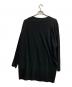 GROUND Y (グラウンドワイ) COTTON JERSEY JUMBO LONG SLEEVE T-SHIRT ブラック サイズ:3：8000円