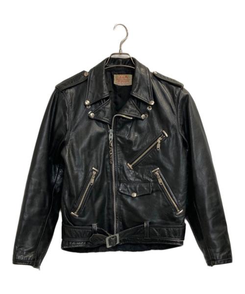 H&A（---）H&A (---) ライダースジャケット ブラック サイズ:記載なしの古着・服飾アイテム
