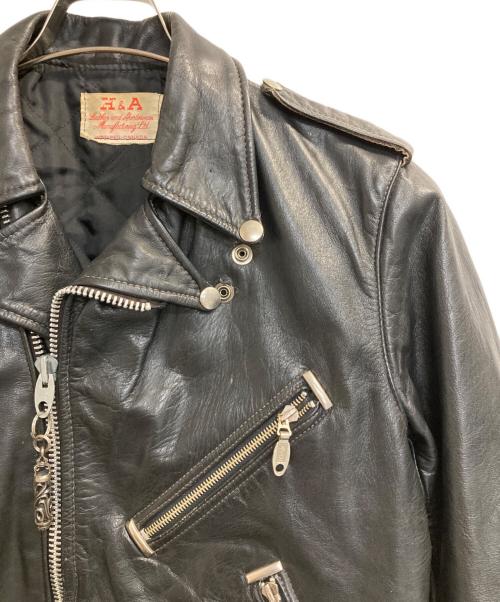 H&A（---）H&A (---) ライダースジャケット ブラック サイズ:記載なしの古着・服飾アイテム