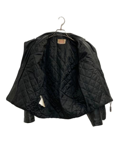 H&A（---）H&A (---) ライダースジャケット ブラック サイズ:記載なしの古着・服飾アイテム