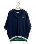 LACOSTE（ラコステ）の古着「ドルマンスリーブスキッパーネックポロシャツ」｜ネイビー